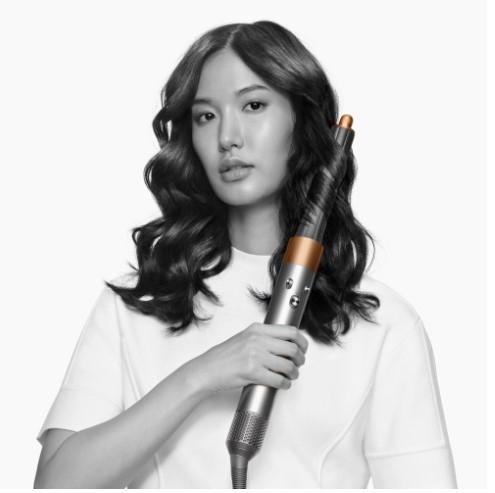თმის სახვევი Dyson HS05 Airwrap Multi-styler Complete Long With Diffuser Nickel/Copper