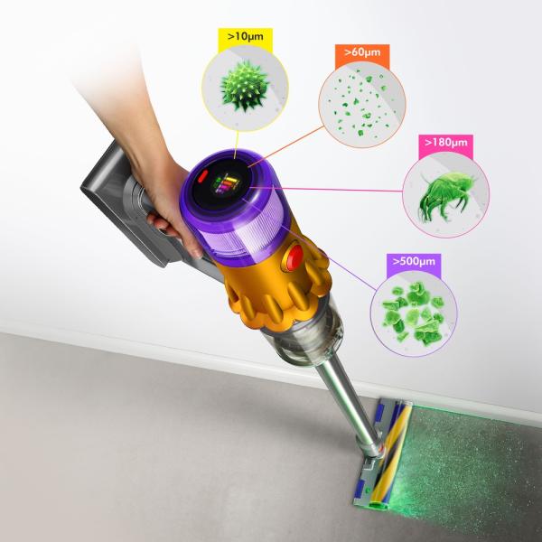 ხელის მტვერსასრუტი Dyson SV47 V15 Detect Absolute Vacuum Cleaner Yellow/Nickel