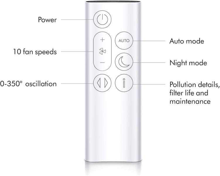 ჰაერის გამწმენდი Dyson TP10 Gen1 Purifier Purifying Fan White
