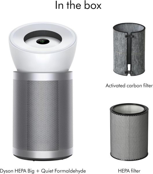 ჰაერის დამატენიანებელი Dyson BP06 Pro Big+Quiet Humidifier White/Silver