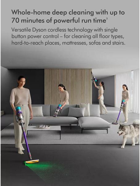 ხელის მტვერსასრუტი Dyson SV23 Gen5Detect Absolute Vacuum Cleaner Purple