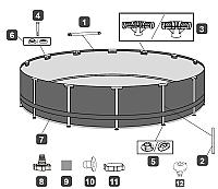 Bestway 56408 Round Frame Basin - Thumbnail 3
