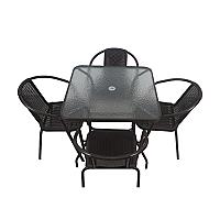 ბაღის ოთხკუთხედი მაგიდა (80X80X70) 4 სკამით HY-005