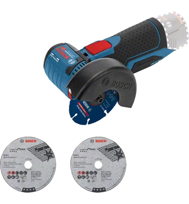 Bosch უსადენო კუთხ სახეხი GWS 12V-76