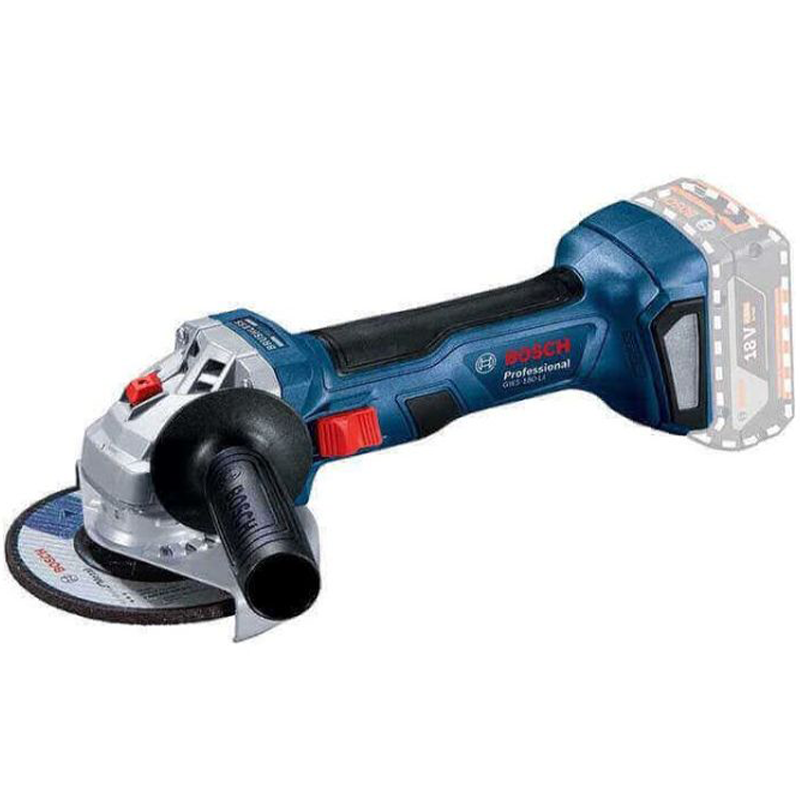 BOSCH აკუმულატორული კუთხსახეხი GWS 180-LI (18 V, 125 MM)