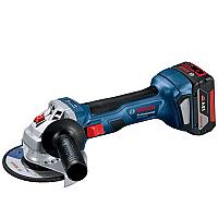 BOSCH კუთხსახეხი GWS 180 LI(2x4ah battery) (125MM, 1100RPM)