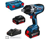 BOSCH ქანჩდამჭერი GDS 18V-1050 H 2xPC8.0 GAL1880 L-Boxx