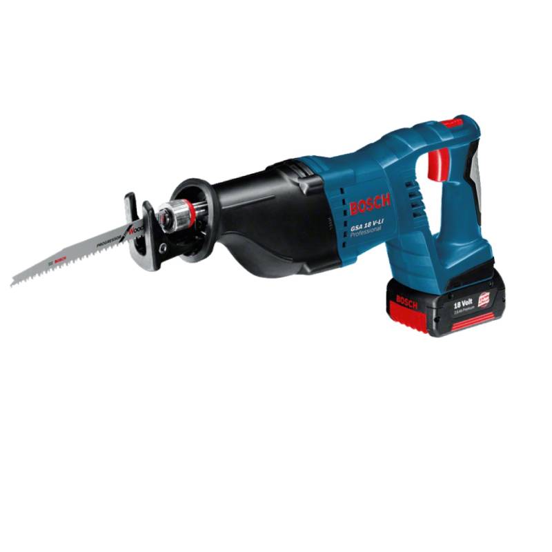 Bosch უკუქცევითი ხერხი აკუმულატორზე GSA 18V-LI + (1x4,0Ah + GAL 18-40 C)