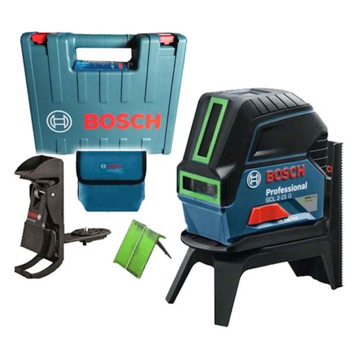 BOSCH კომბინირებული ლაზერული ნიველირი GCL 2-15 KOMBILASER + RM1 + BM3, KOFFER