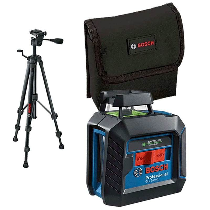 BOSCH ლაზერული ნიველირი GLL 2-20 G + BT 150