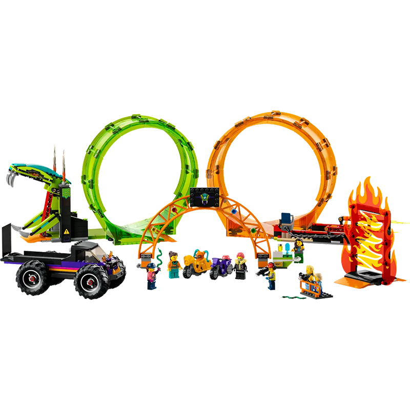 LEGO ლეგო DOUBLE LOOP STUNT ARENA (60339)