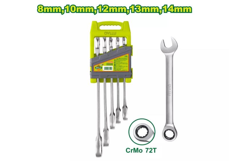 ხრუტუნა ქანჩის გასაღებების ნაკრები 5ც DTSP4205 - Image 1