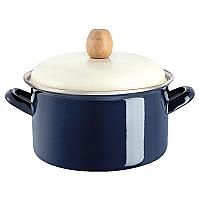 ქვაბი ემალის თავსახურით ლურჯი