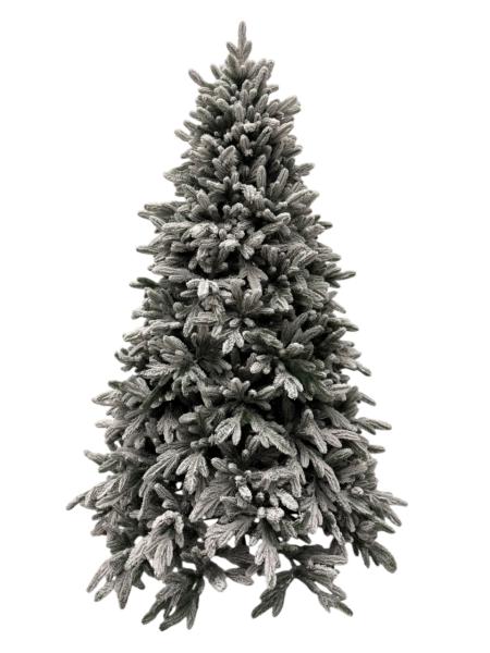 დათოვლილი ნაძვის ხე -210სმ სრულად სილიკონის ტოტებით - Image 1