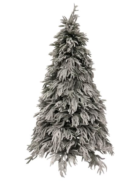 დათოვლილი ნაძვის ხე - 180სმ სრულად სილიკონის ტოტებით - Image 1