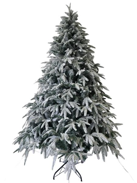 Snow-covered Christmas tree - 240cm with mixed branches - Image 1