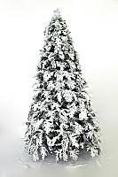 დათოვლილი ნაძვის ხე - 270სმ გირჩით და PVC ტოტებით