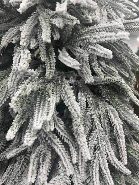 დათოვლილი ნაძვის ხე - 240სმ სრულად სილიკონის ტოტებით - Image 2