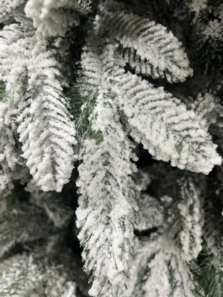 დათოვლილი ნაძვის ხე -210სმ სრულად სილიკონის ტოტებით - Image 5