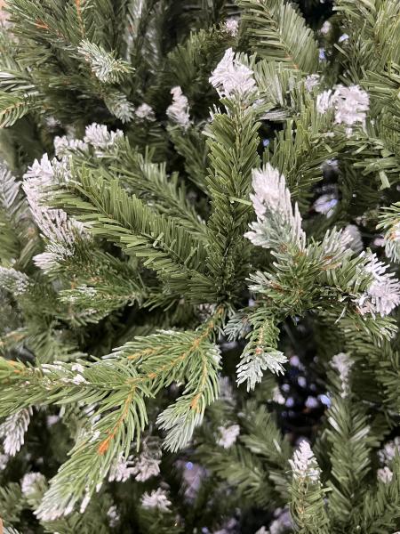 დათოვლილი ნაძვის ხე - 180სმ გირჩით და კენკრით PE+PVC - Image 3