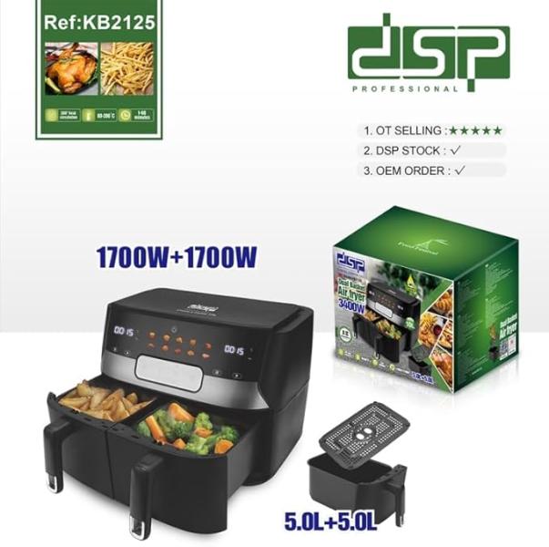 ელექტრო აეროგრილი 5+5L KB2125 - Image 3