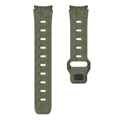 6 Football Pattern Silicone Watch Strap Band - Army Green - Image 4