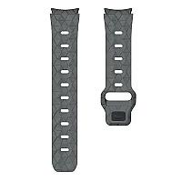 6 Football Pattern Silicone Watch Strap Band - Grey - Thumbnail 4