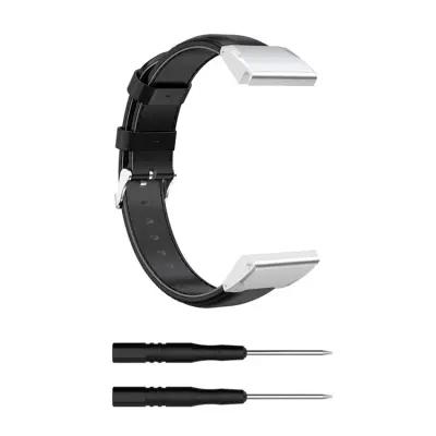 for Samsung Galaxy 20mm Oil Wax Skin Cowhide Leather Watch Band Watch4 Classic 46mm 42mm/Watch4 44mm 40mm/Garmin Fenix 6S Pro - Black - Image 3