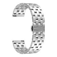 For Samsung Galaxy Watch 42mm Stainless Steel Watch Band Wrist Strap - Silver