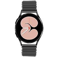 46mm Stainless Steel Wrist Band 20mm Adjustable Hollow Watch Strap - Black - Thumbnail 4