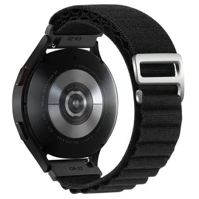 Watch6 Classic Nylon Watch Band 20mm Wrist Strap - Black - Image 1