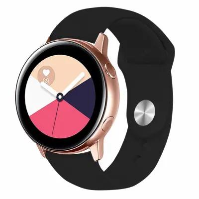 KALEBOL KLB-DKGJ-001 For Samsung Galaxy Watch6 Classic 47mm 43mm Watch Band 20mm Silicone Strap - Black - Image 2