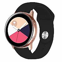 KALEBOL KLB-DKGJ-001 For Samsung Galaxy Watch6 Classic 47mm 43mm Watch Band 20mm Silicone Strap - Black - Thumbnail 2