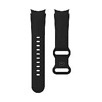 For Samsung Galaxy Watch 5 Silicone Watch Band Quick Release 20mm Wrist Strap with Butterfly Buckle - Black - Thumbnail 3