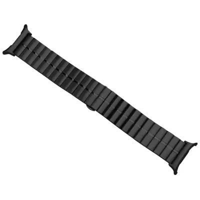KALEBOL For Samsung Galaxy Watch Ultra 47mm Stylish Stainless Steel Watch Band Wrist Strap - Black - Image 1