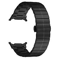 KALEBOL For Samsung Galaxy Watch Ultra 47mm Stylish Stainless Steel Watch Band Wrist Strap - Black - Thumbnail 2