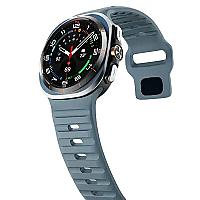 For Samsung Galaxy Watch Ultra 47mm Silicone Watch Band Breathable Sport  Watch Strap - Ocean Blue - Thumbnail 4