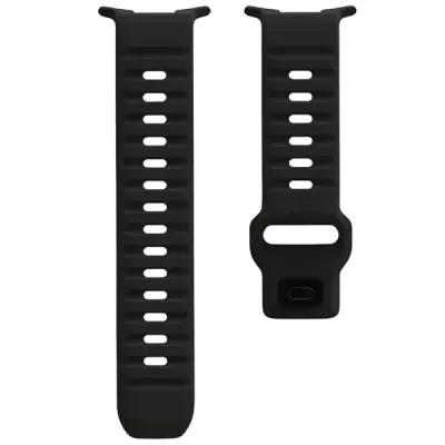 For Samsung Galaxy Watch Ultra 47mm Silicone Watch Band Breathable Sport  Watch Strap - Black Grey Camouflage - Image 4