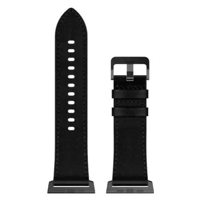 3 2 1 42mm Genuine Cow Leather Band - Black Connecto - Image 3