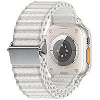 3 2 1 38mm Wavy Texture Nylon Strap - White