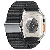 3 2 1 38mm Wavy Texture Nylon Strap - Black - Thumbnail 2