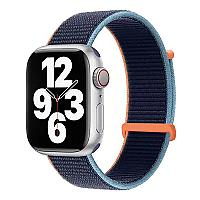 KALEBOL Nylon Watch Band for Apple Watch Series 10 Ultra 9 8 7 SE 6 5 4 3 2 1 46mm 49mm 45mm 44mm 42mm Wrist Strap - Deep Navy Blue