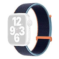 KALEBOL Nylon Watch Band for Apple Watch Series 10 Ultra 9 8 7 SE 6 5 4 3 2 1 46mm 49mm 45mm 44mm 42mm Wrist Strap - Deep Navy Blue - Thumbnail 2