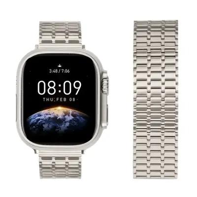 LEMONDA Magnetic Strap For Apple Watch Series 10 Ultra 9 8 7 SE 6 5 4 3 2 1 46mm 49mm 45mm 44mm 42mm Metal Watch Band - Starlight - Image 1