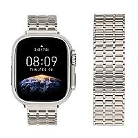 LEMONDA Magnetic Strap For Apple Watch Series 10 Ultra 9 8 7 SE 6 5 4 3 2 1 46mm 49mm 45mm 44mm 42mm Metal Watch Band - Starlight