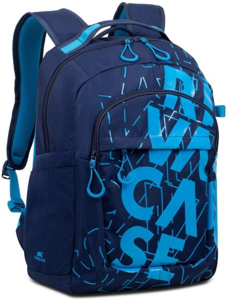 RIVACASE 5430 15.6" Urban Backpack - Dark Blue/Light Blue - Image 2