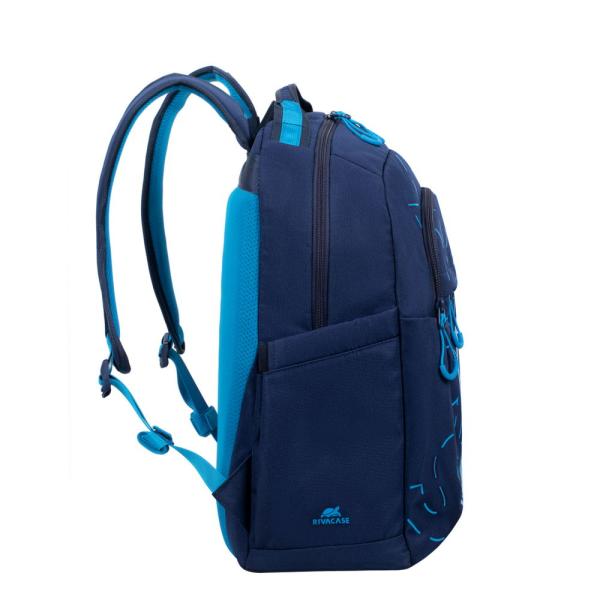 RIVACASE 5430 15.6" Urban Backpack - Dark Blue/Light Blue - Image 4