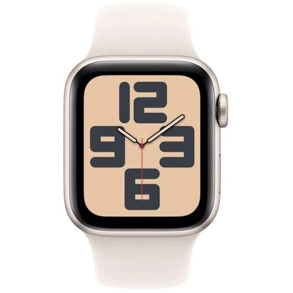 Apple Watch SE 3 GPS 40mm Starlight Aluminium Case with Starlight Sport Band - M/L  (MEH54RK/A) - Image 2