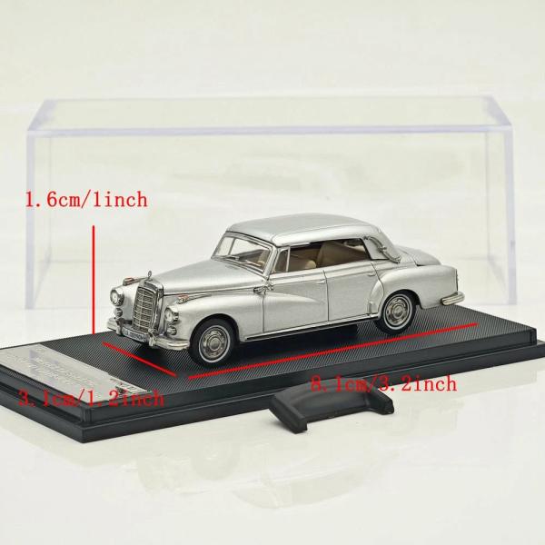 საკოლექციო მანქანა Mortal 1:64 Mercedes-Benz 300D Cabriolet W189 Silver - Image 2