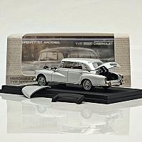 საკოლექციო მანქანა Mortal 1:64 Mercedes-Benz 300D Cabriolet W189 Silver - Thumbnail 5